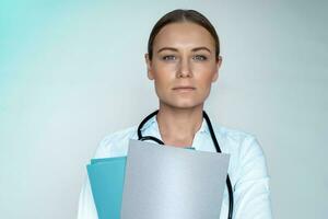 Woman doctor portrait photo