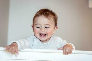 Cheerful child portrait photo