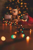 Blur Bokeh Christmas Card photo