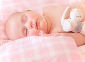 Sweet kid sleeps photo