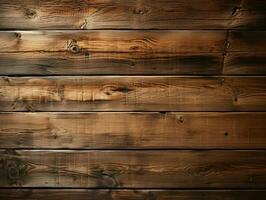 AI generated Wooden Board Background. Wood Texture and Surface Background. Generative AI photo