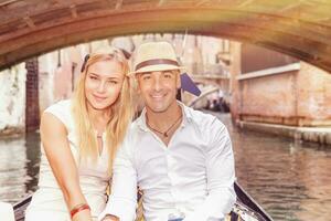 Happy couple in Venice photo