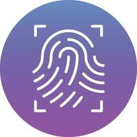 Fingerprint Scan Vector Icon