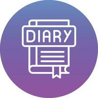 Diary Vector Icon