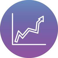 Upward Trend in Graph Vector Icon