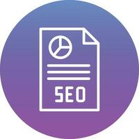 SEO Report Vector Icon