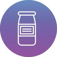 icono de vector de botella de leche