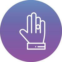 Ring in Hand Vector Icon