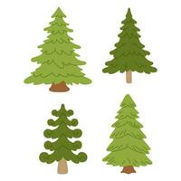illustration set of tree vector