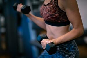 deporte día en el gimnasio foto