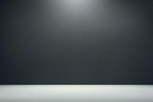 Empty studio background with dark wall. vector