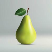 Pear isolated on white background. vector