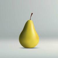 Pear isolated on white background. vector