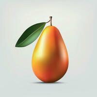 Mango isolated on white background. vector