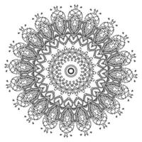 A mandala is a geometric configuration of symbols. vector