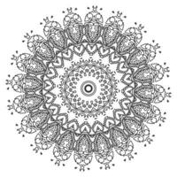 A mandala is a geometric configuration of symbols. vector