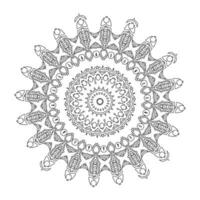 A mandala is a geometric configuration of symbols. vector