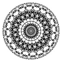 A mandala is a geometric configuration of symbols. vector