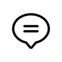 Speech Bubble icon in trendy outline style isolated on white background. Speech Bubble silhouette symbol for your website design, logo, app, UI. Vector illustration, EPS10.