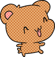 tecknad kawaii söt glad hamster png