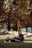 Man Exercising Outdoors photo