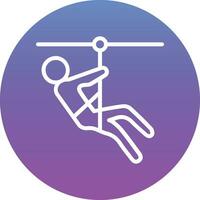 Zipline Vector Icon