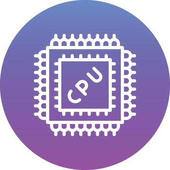 microprocesador vector icono
