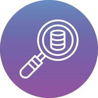 Search Database Vector Icon