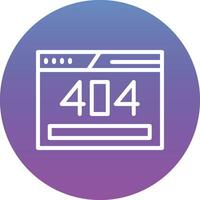 404 Error Vector Icon