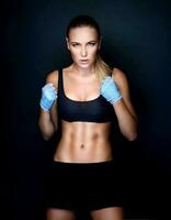 Beautiful boxer girl photo