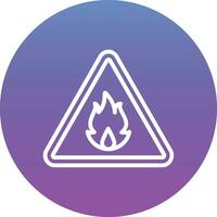 Flammable Vector Icon