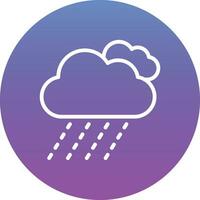 Rainy Clouds Vector Icon