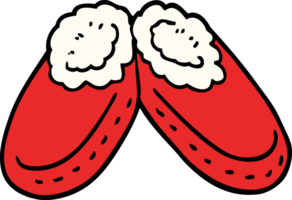 cartoon doodle comfortabele pantoffels png