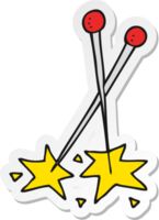 sticker of a cartoon pins png