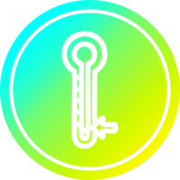 lage temperatuur circulaire in koude gradiënt spectrum png