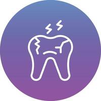 Tooth Decayed Vector Icon