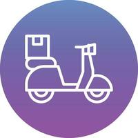 Delivery Bike Vector Icon