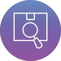 Package Search Vector Icon