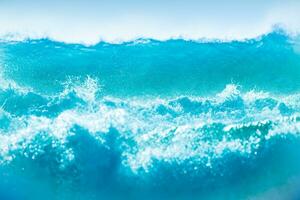 Blue waves background photo