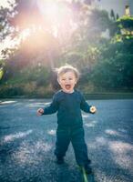 Cute happy little boy photo