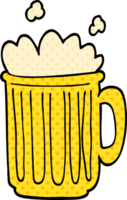 caricatura, garabato, jarra, de, cerveza png