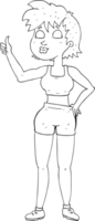 happy gym woman giving thumbs up symbol png