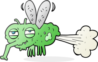 cartoon gross farting fly png