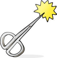 cartoon nail scissors png