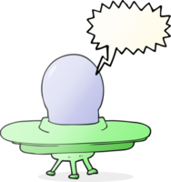 speech bubble cartoon flying saucer png