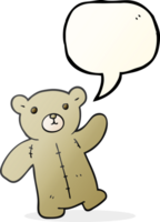 speech bubble cartoon teddy bear png