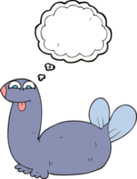 thought bubble cartoon seal png