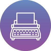 Typewriter Vector Icon