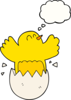 thought bubble cartoon hatching egg png