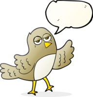 speech bubble cartoon bird png